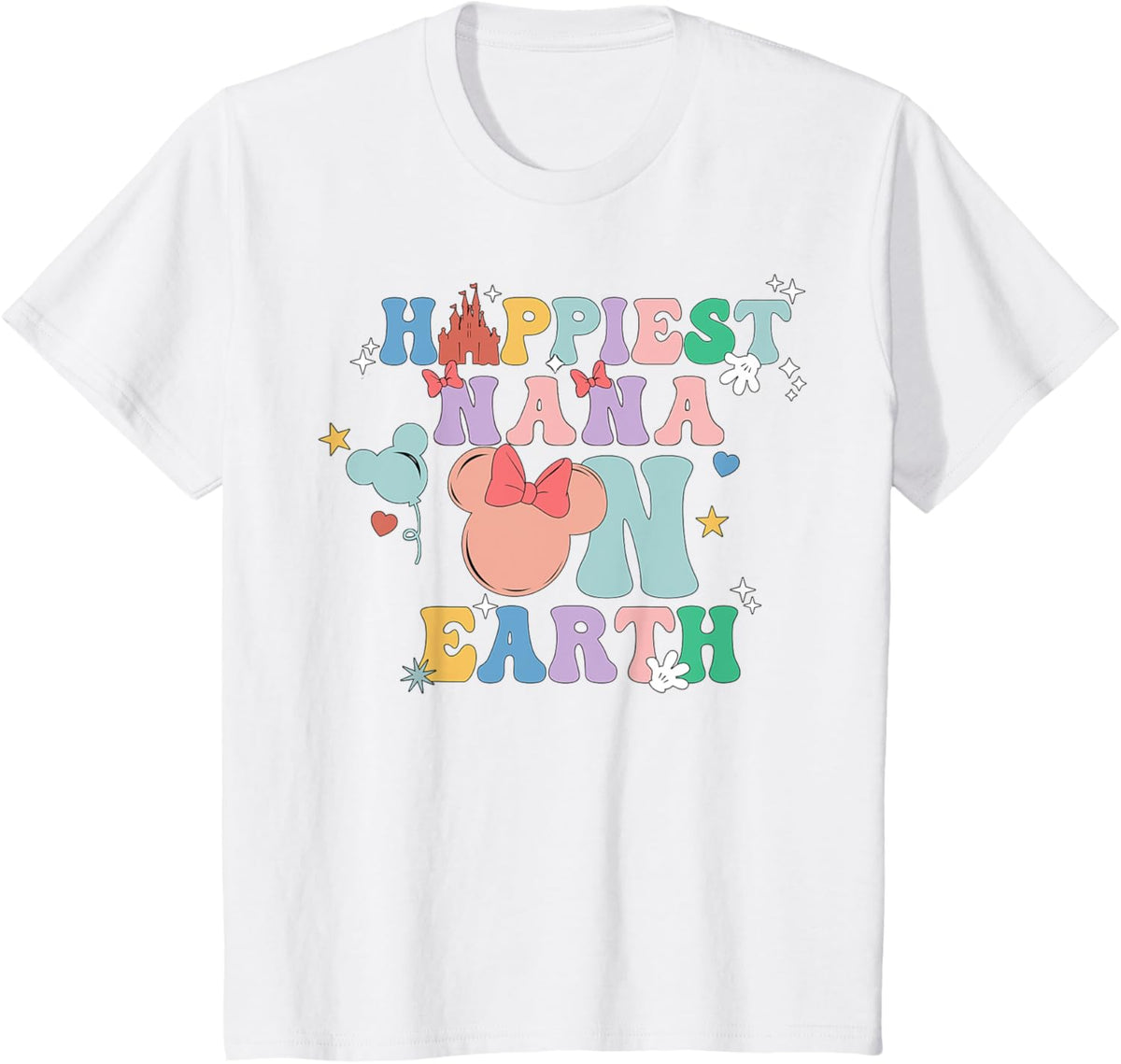 Happiest Nana On Earth Groovy Mom Mother's Day Mother Shirt