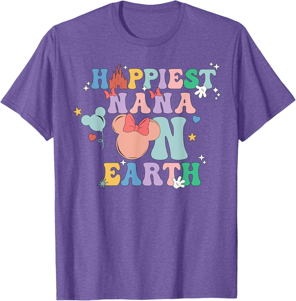 Happiest Nana On Earth Groovy Mom Mother's Day Mother Shirt