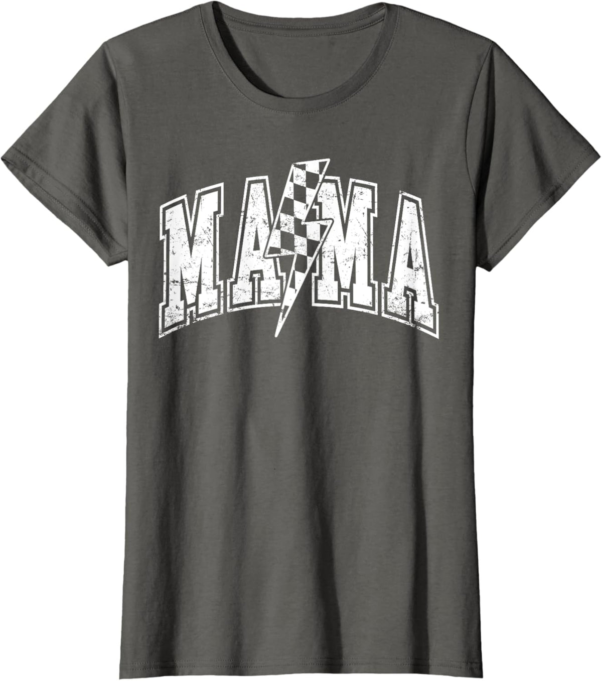 Mama Lightning Bolt Checkered Varsity Mom Women Mother's Day Mother Shirt