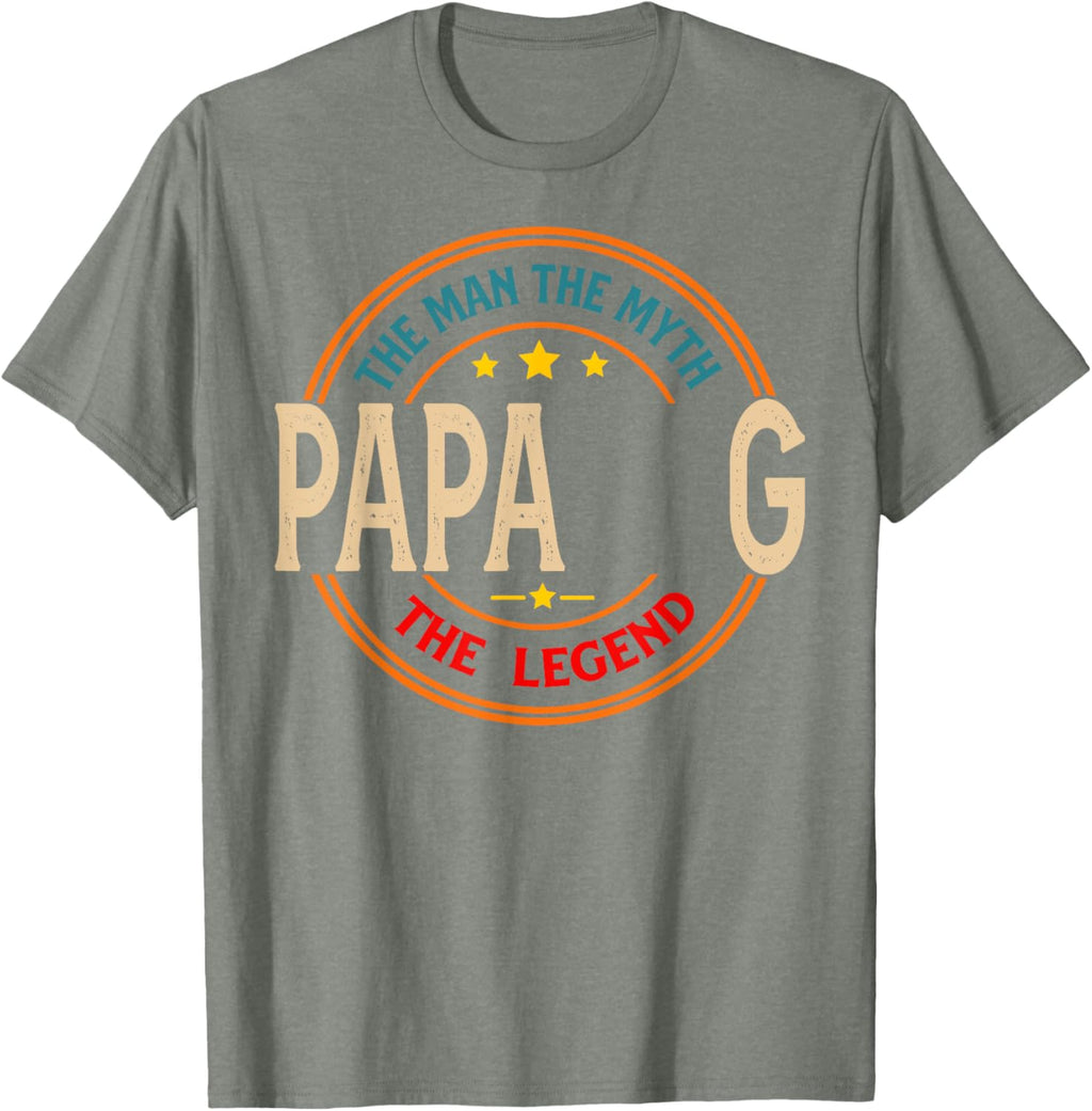 PAPA G The Legend The Man, Funny PAPA G Fathers Day