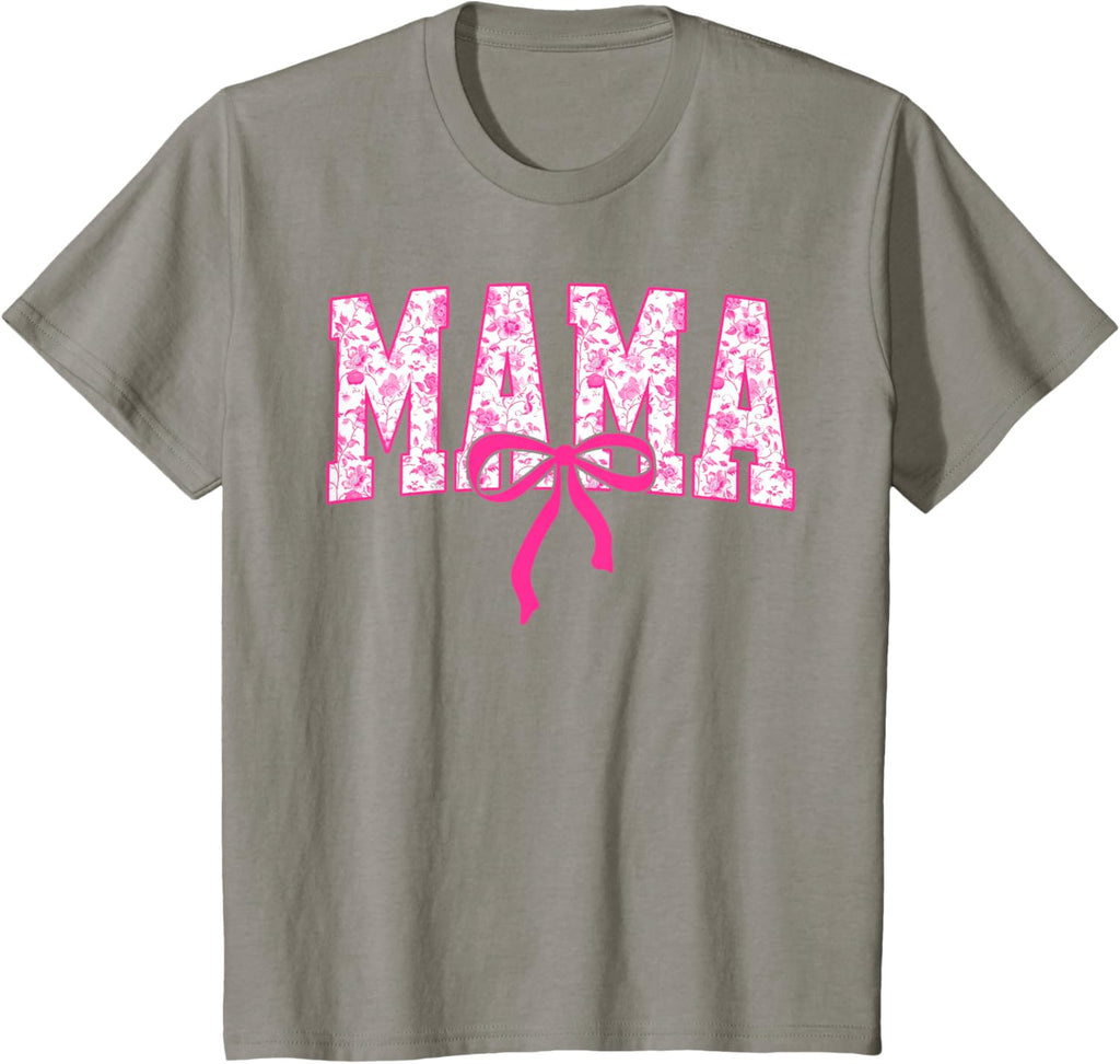 Coquette Pink Chinoiserie Mama Floral Bow Mom Mothers Day
