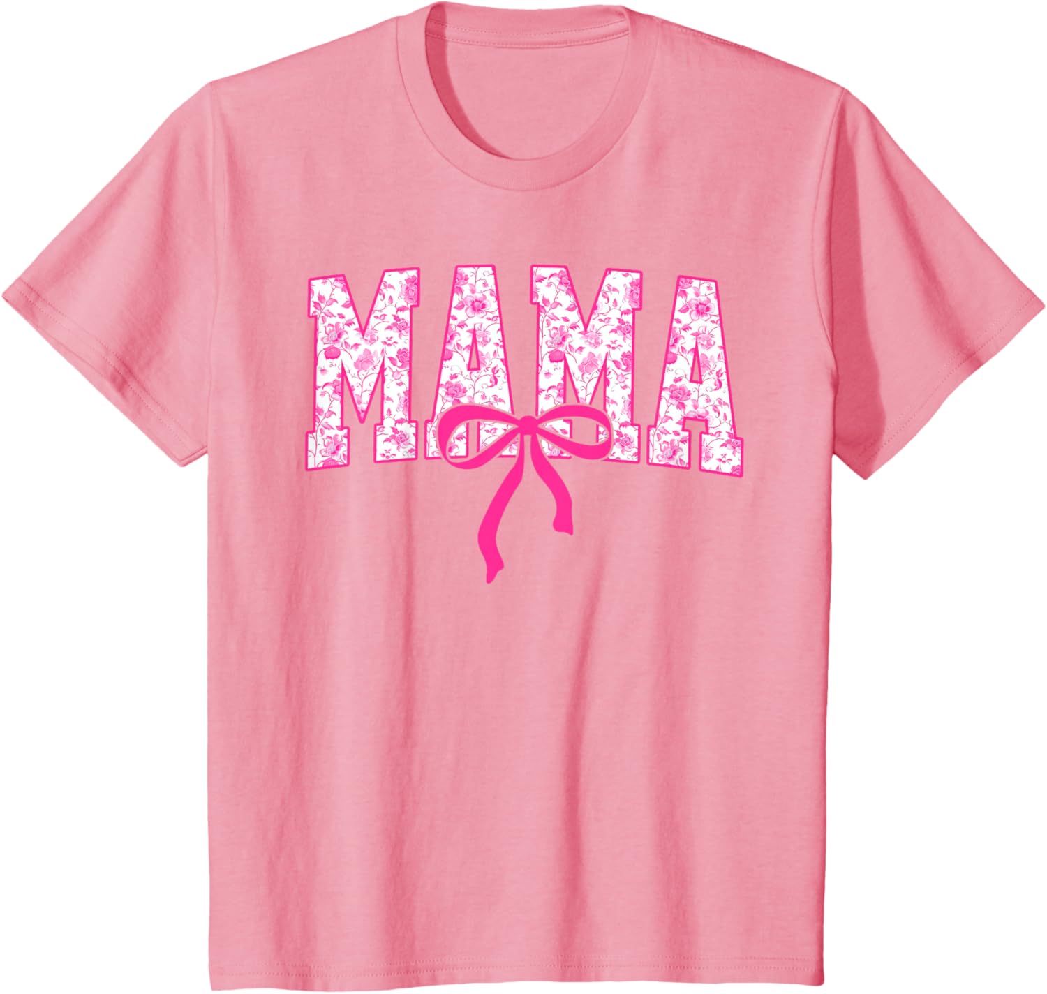 Coquette Pink Chinoiserie Mama Floral Bow Mom Mothers Day