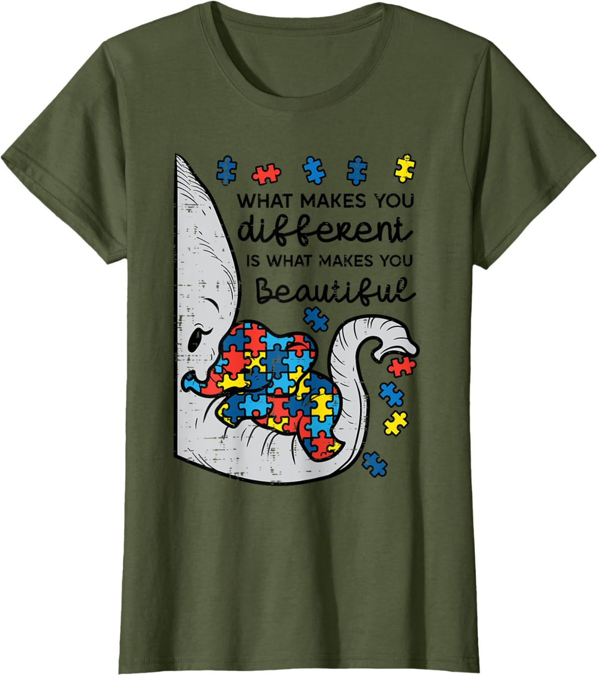 What Makes You Different Beautiful Elephant Autism Awareness