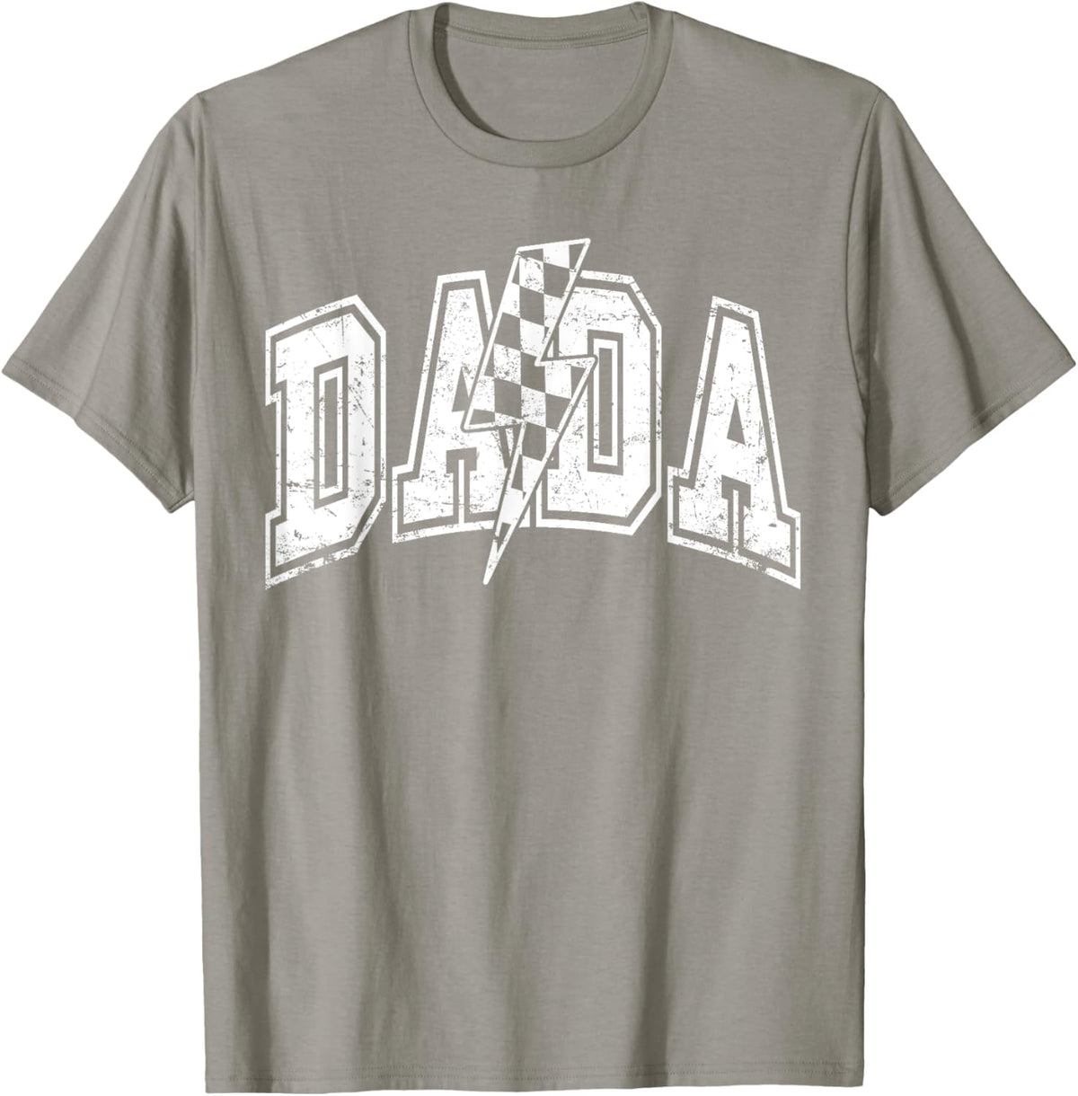Dada Lightning Bolt Checkered Varsity Dad Men Father's Day