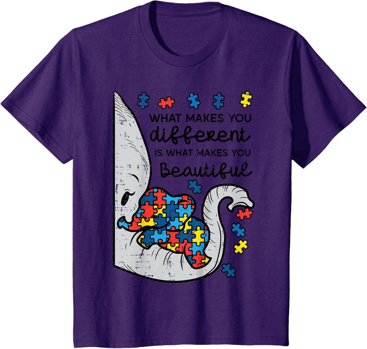 What Makes You Different Beautiful Elephant Autism Awareness